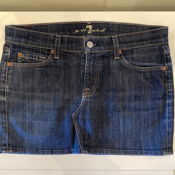 7 for all mankind denim skirt - Picture 1 of 4